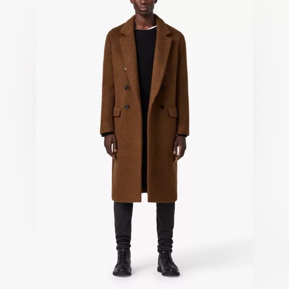 Allsaints Campo Wool Coat - Size 42/ XL - Picture 8 of 8